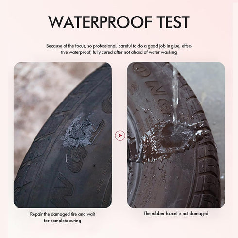 Black Tire Repair Glue Rubber Adhesive for Sidewall Bonding or Tire Puncture, Instant Super Glue for Rubber, Tires, Boots, Belt, DIY Crafts, Rubbe...